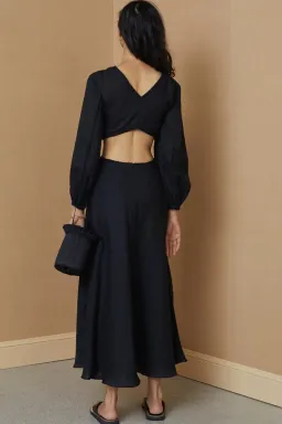 Bec & Bridge Madeleine Midi Dress Black Size 8 for rent on The Volte - image 3