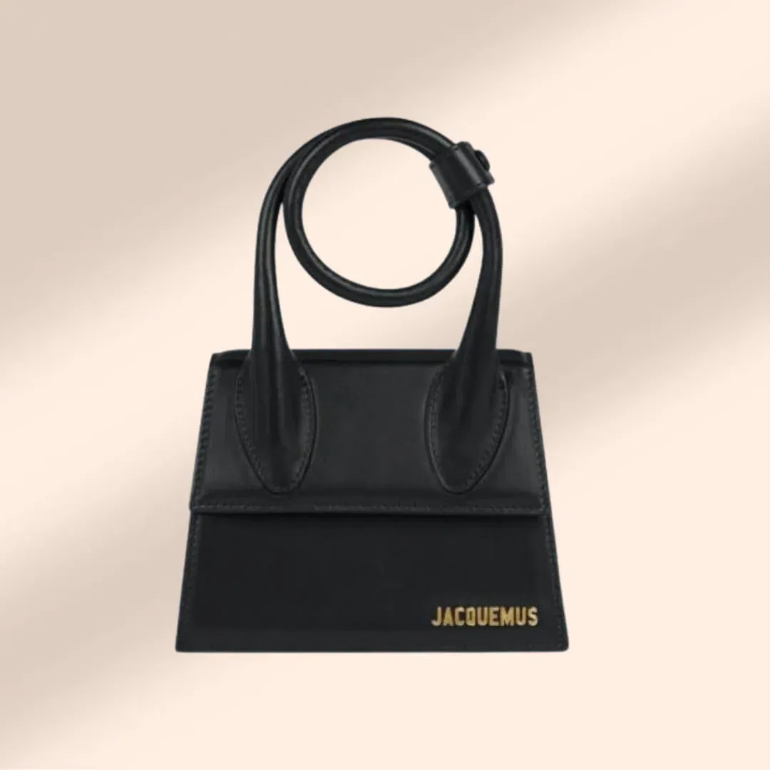 Jacquemus La Montagne Le Chiquito Nœud Bag Black for rent on The Volte - main image