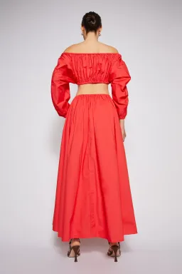 Scanlon Theodore Parachute Cotton Gather Dress Poppy Size 6 for rent on The Volte - image 2