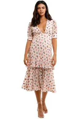 Talulah Follow You Midi Dress Floral Size XS / AU 6 for rent on The Volte - image 1