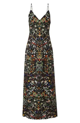 Burberry Maris Floral Silk Slip Dress Black Size 10  for rent on The Volte - image 3