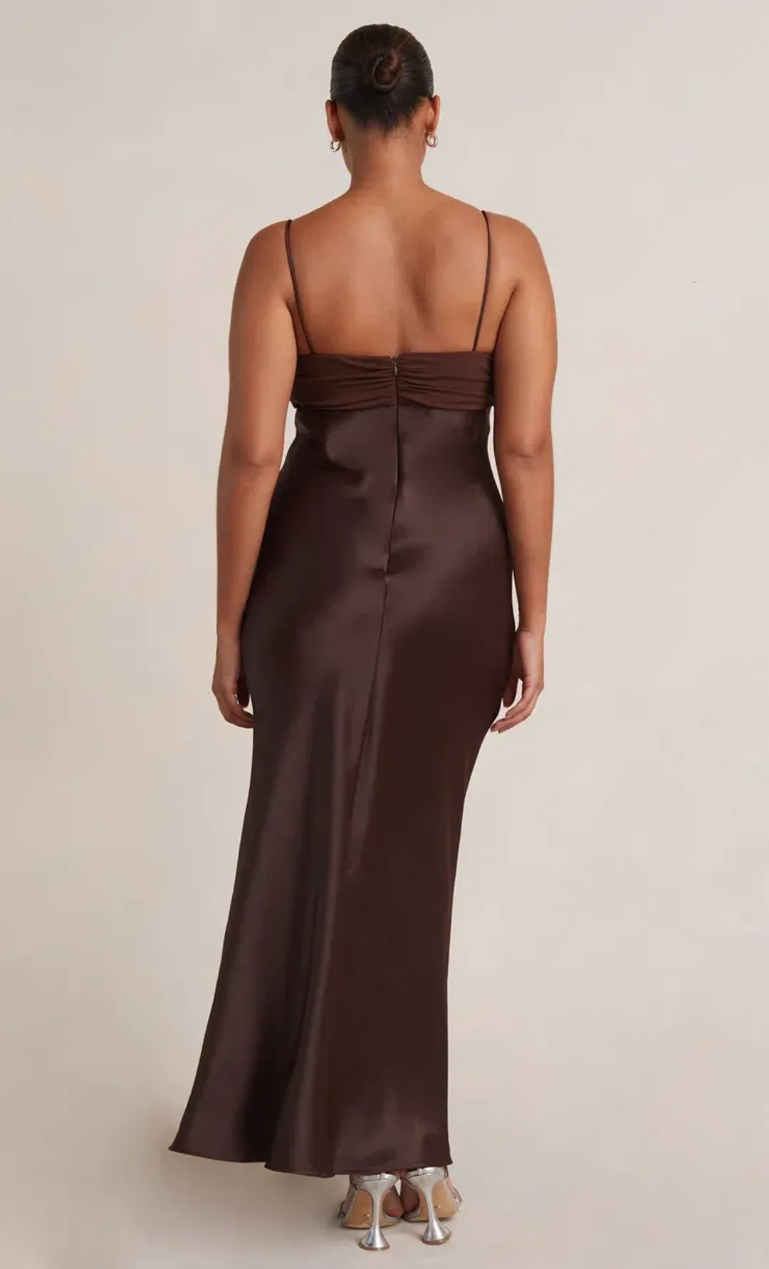 Bec & Bridge Julieta Maxi Dress in Chocolate Brown Size 14 for rent on The Volte - main image