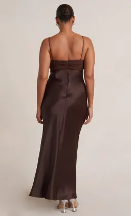 Bec & Bridge Julieta Maxi Dress in Chocolate Brown Size 14 for rent on The Volte - image 3