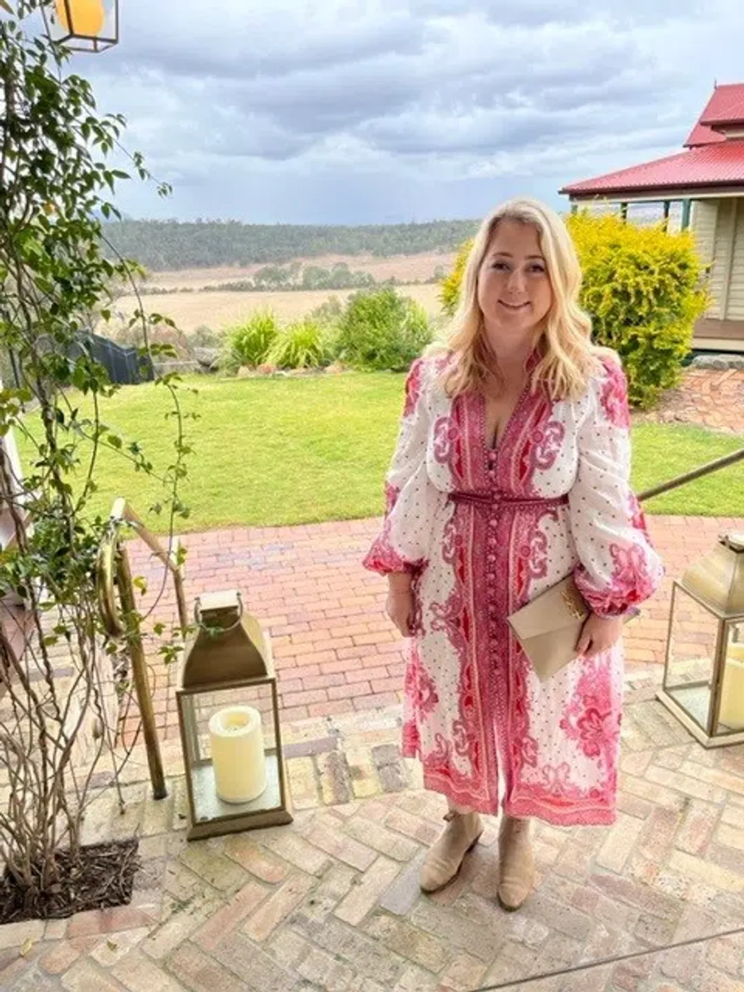 Zimmermann Bells Paisley Midi Dress Print Size 14 for rent on The Volte - main image