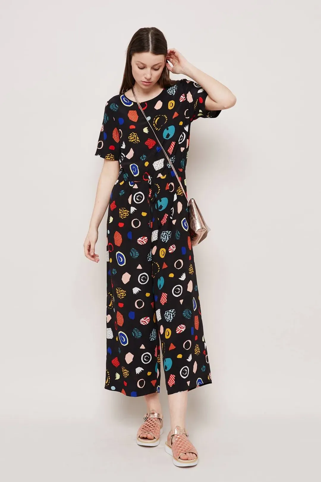 Gorman Atelier Bingo Jumpsuit Fleur Noire Size 14 for rent on The Volte - main image