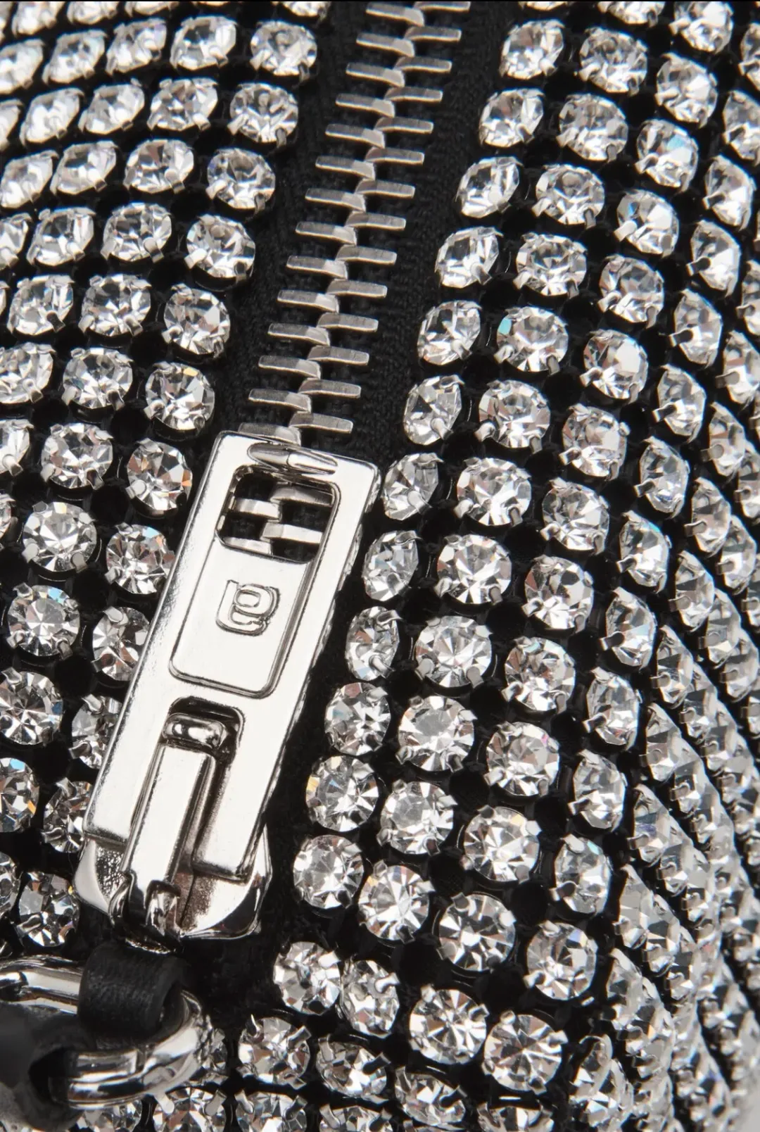 Alexander Wang Heiress Pouch in Rhinestone Mesh for rent on The Volte - main image