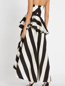 Sass & Bide The Stripe Asymmetric Dress Black/White Size 12 for rent on The Volte - image 3