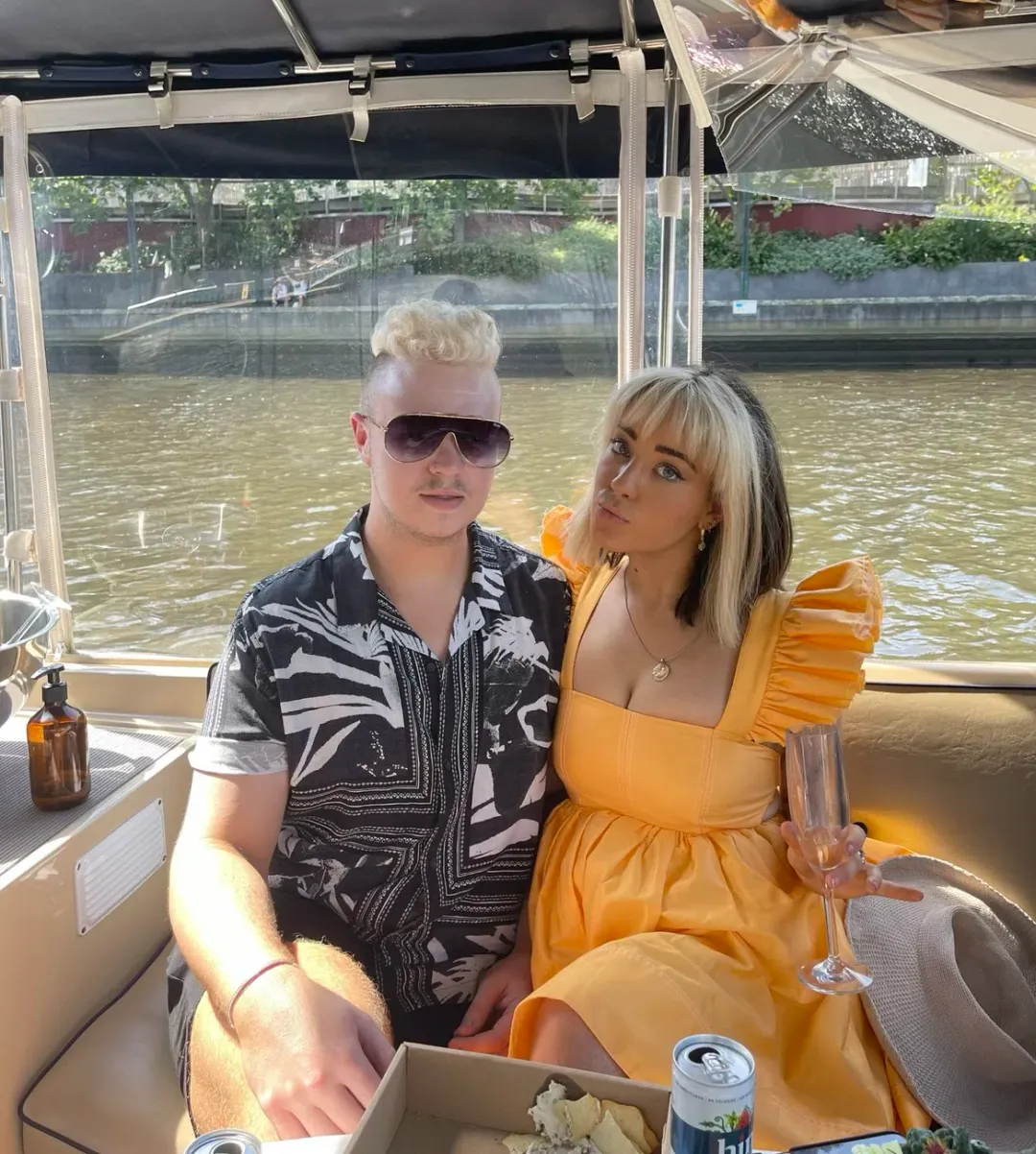 Aje Midsummer Mini Dress Mango Sorbet Size 6 for rent on The Volte - main image