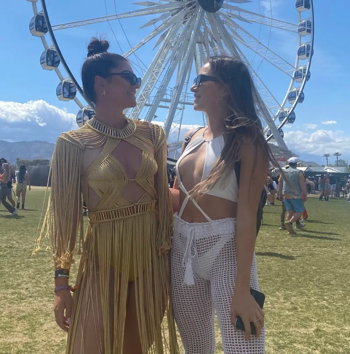 Denisse M Vera Zephora Dress Gold One Size for rent on The Volte - main image