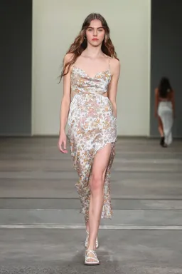 Rumer the Label Paloma Cut Out Gown Print Size XS for rent on The Volte - image 4