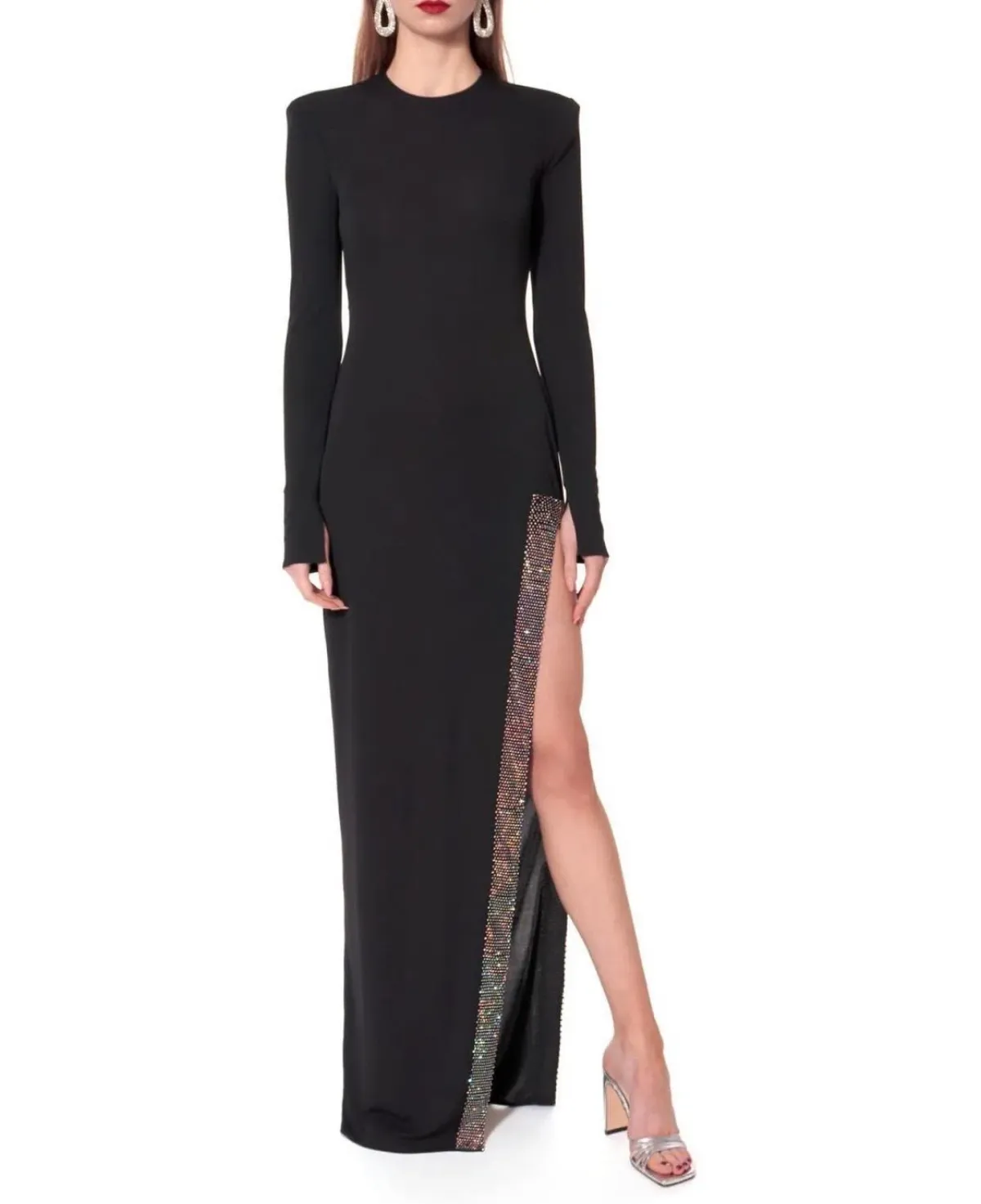 Aggi Simone Night Fall Dress Black Size 8 for rent on The Volte - main image