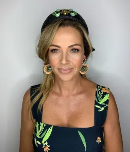 Halo & Rose Pillbox Hat Black/Green  for rent on The Volte - image 4