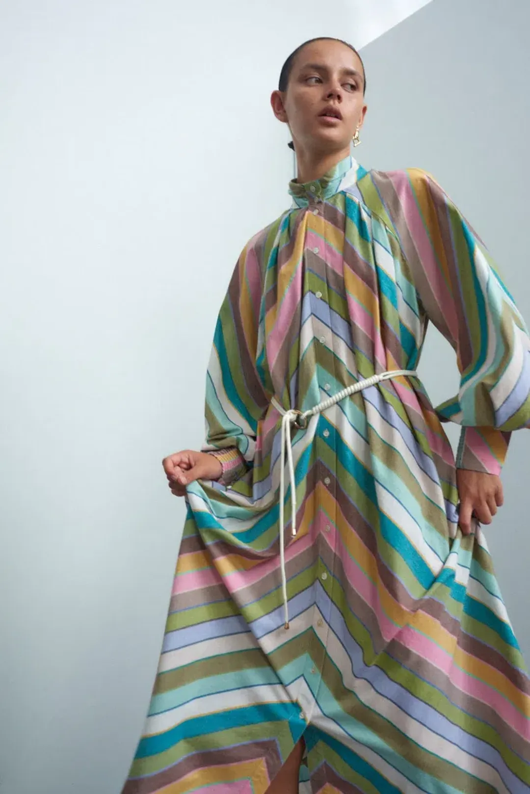 Alemais Lillian Midi Dress Print Size 14 for rent on The Volte - main image