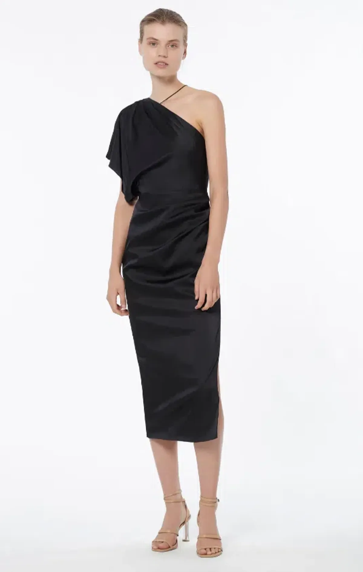 Manning Cartell Miami Heat Asymmetric Dress Black Size 10 for rent on The Volte - main image