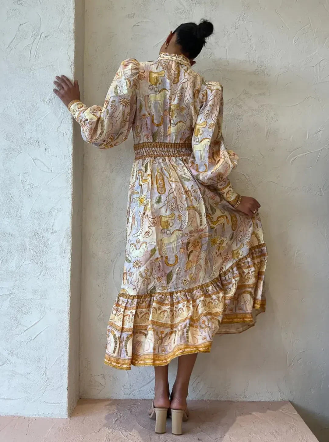 Alemais Solitaire Midi Dress Print Size 8 for rent on The Volte - main image