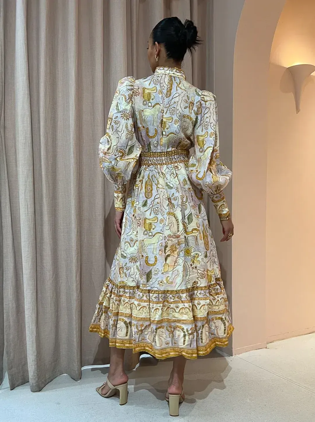 Alemais Solitaire Midi Dress Print Size 8 for rent on The Volte - main image