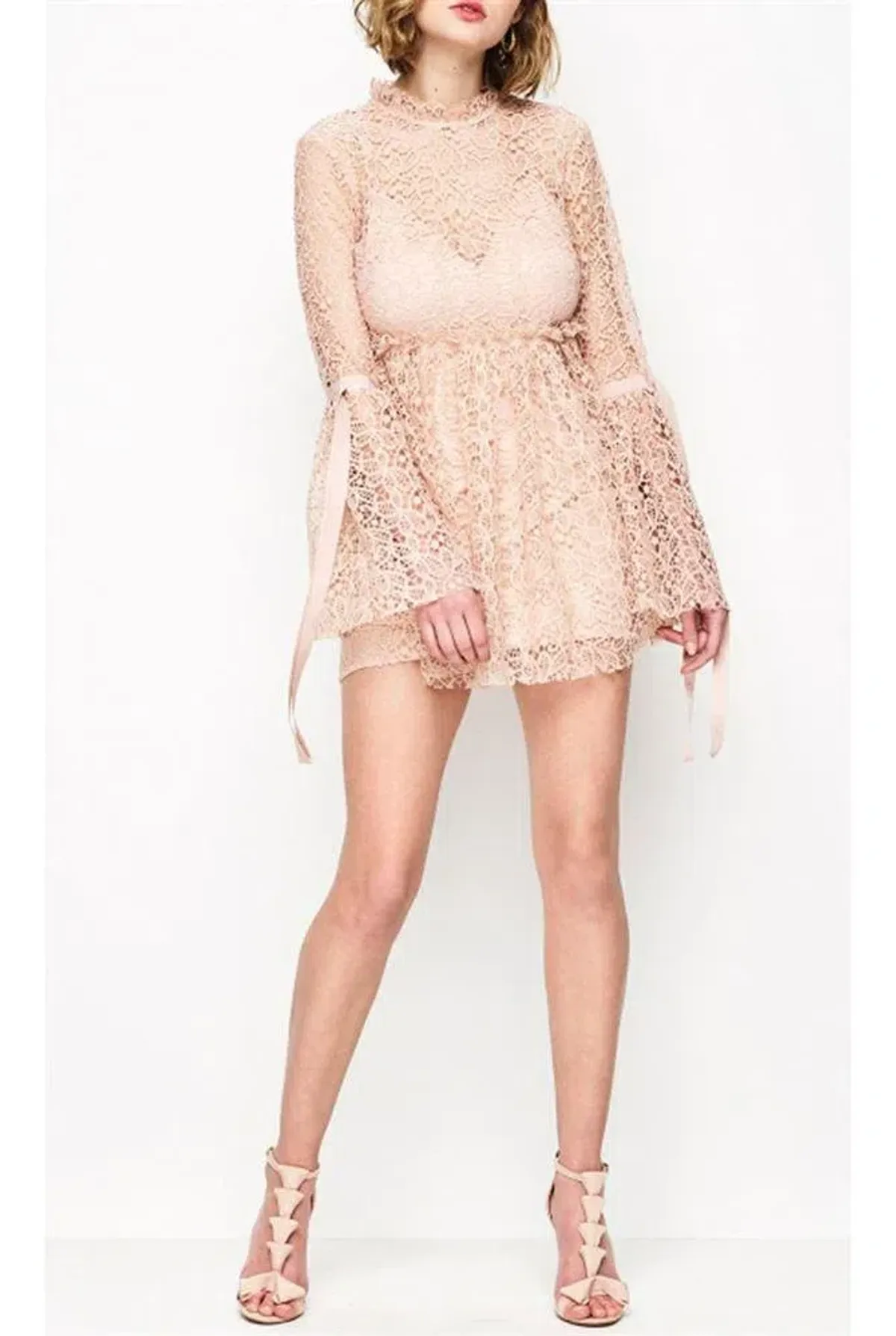 Alice McCall Back To You Dress Nude Size 8 for rent on The Volte - main image
