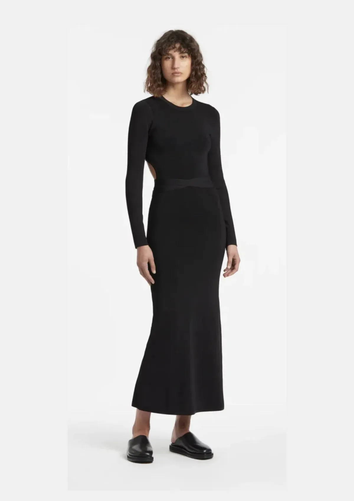 Sir the Label Georges Open Back Dress Black Size 1 / AU 8 for rent on The Volte - main image