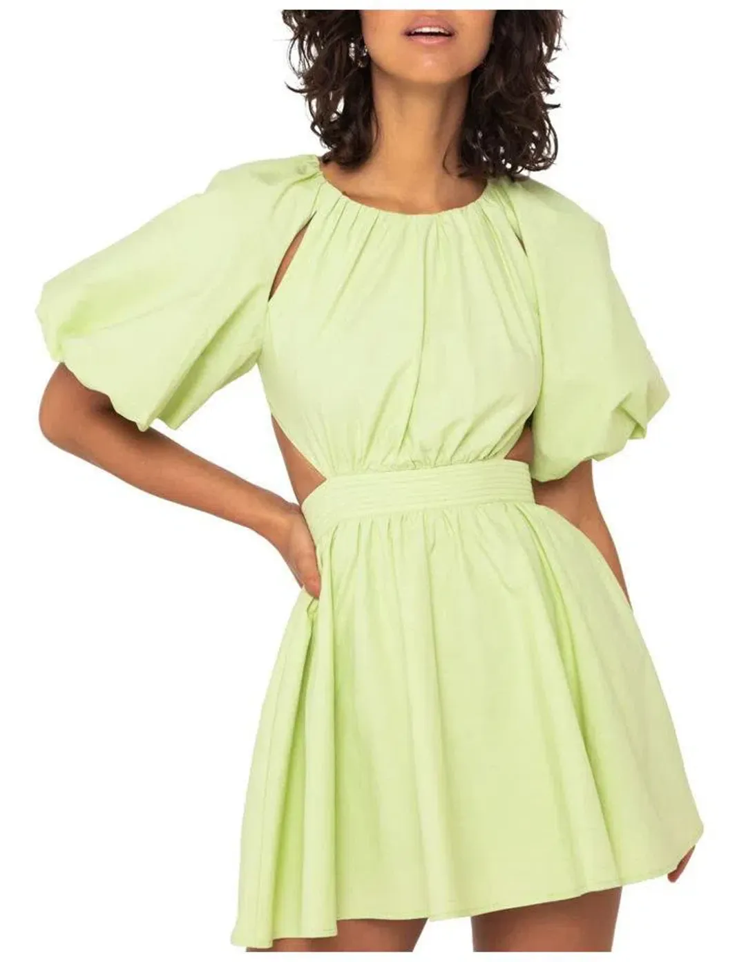 Mossman The Seahaze Mini Dress Green Size 8 for rent on The Volte - main image