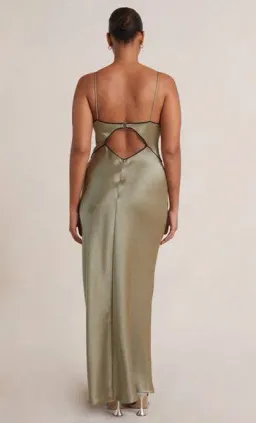Bec & Bridge Hazel Maxi Dress Sage Green Size 6 for rent on The Volte - image 3