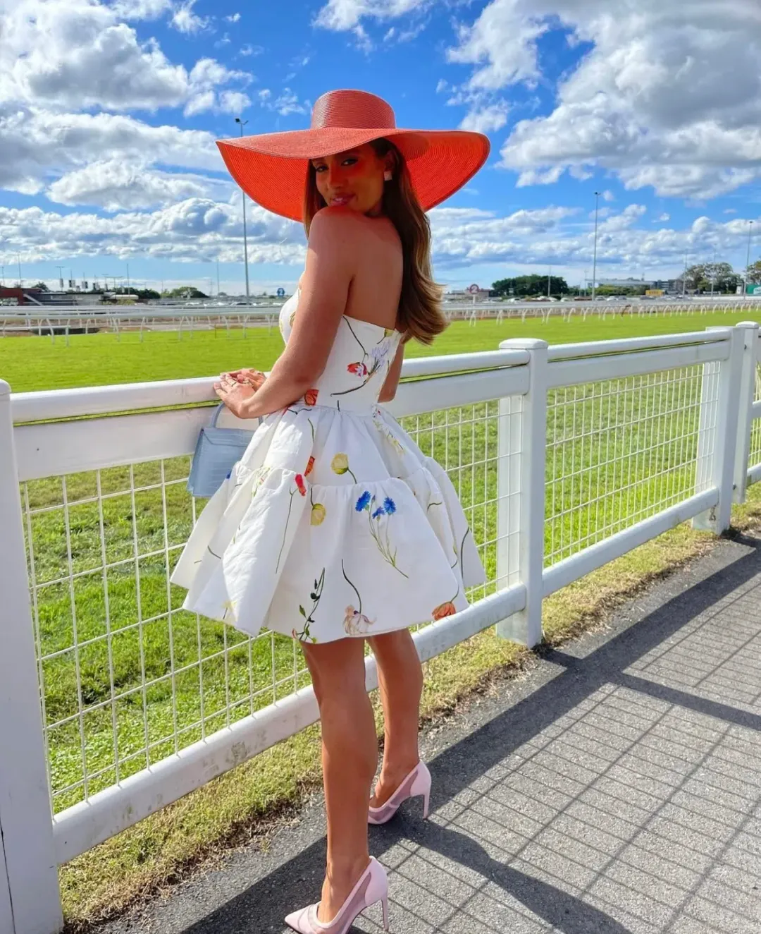 Leo Lin The Fields Embroidered Bustier Mini Dress White Floral Size 8 for rent on The Volte - main image