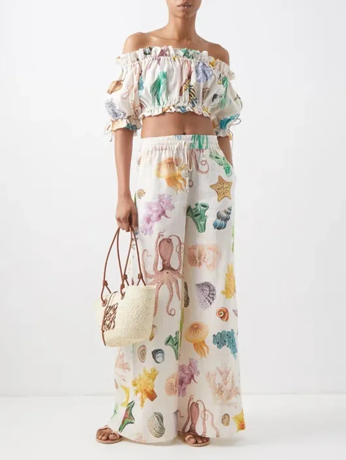 Alemais Adella Top and Trouser Set Print Size 6 for rent on The Volte - main image