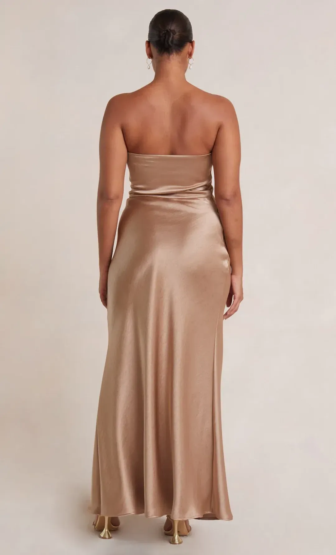 Bec & Bridge The Dreamer Strapless Dress Golden Size 6 for rent on The Volte - main image
