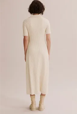 Country Road Button Through Knit Midi Dress Cream Size XXS / Au 4 for rent on The Volte - image 3