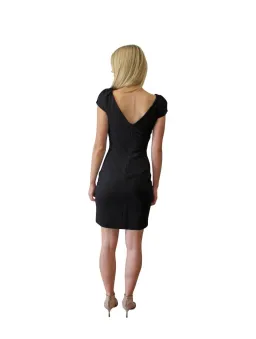 Diane Von Furstenberg Helen Mini Dress Black Size 8 for rent on The Volte - image 2