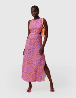 The Wolf Gang Audrey Cut Out Maxi Dress Tropics Size 10  for rent on The Volte - image 1