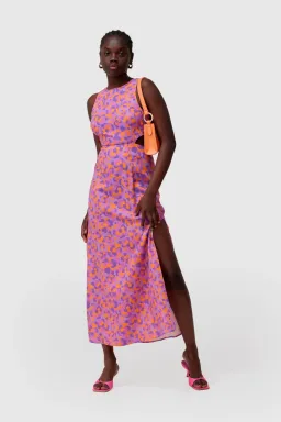 The Wolf Gang Audrey Cut Out Maxi Dress Tropics Size 10  for rent on The Volte - image 2