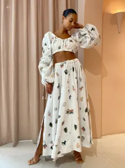 Alemais Hera Top & Skirt Set Print Size 14 for rent on The Volte - image 1