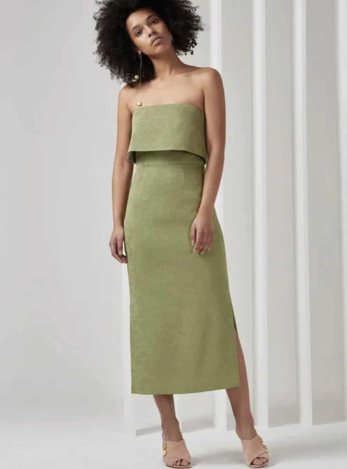 C/MEO Collective Love Like This Dress Green Size 8 for rent on The Volte - main image