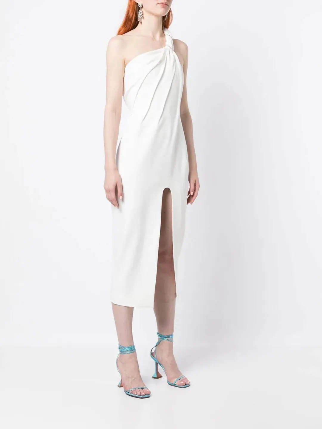 Rachel Gilbert Claudio Midi Dress Ivory Size AU 8 for rent on The Volte - main image