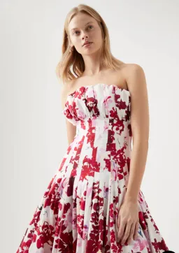 Aje Mathilde Bubble Hem Dress Print Size 14 for rent on The Volte - image 5