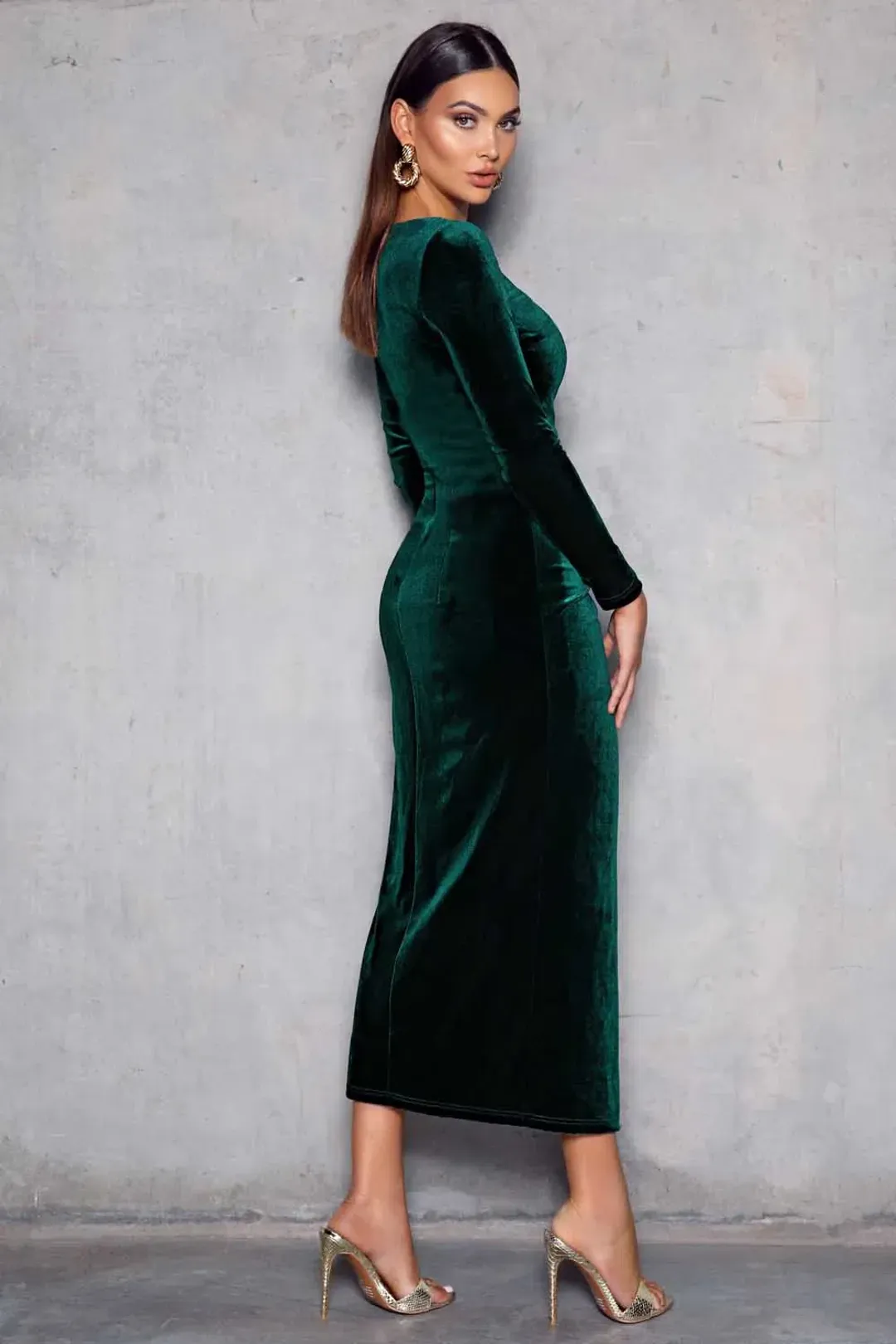 Elle Zeitoune Corrine Dress Green Size 12 for rent on The Volte - main image