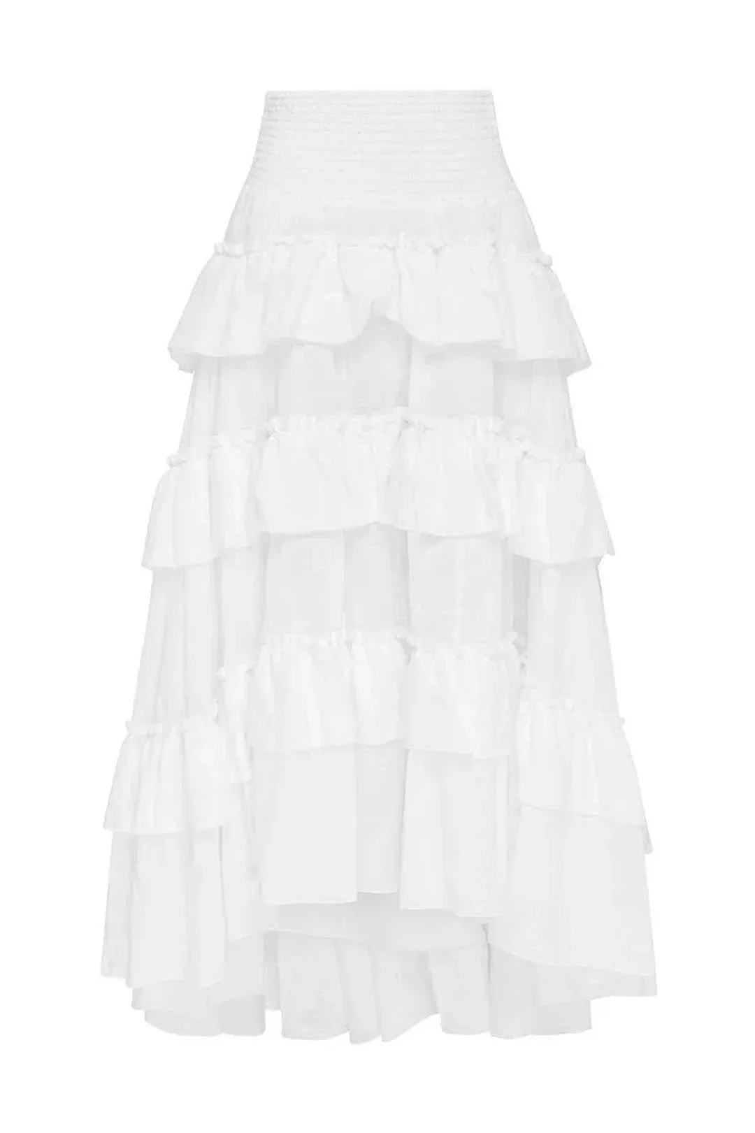 Aje Cotton El Paso Skirt White Size 6 for rent on The Volte - main image