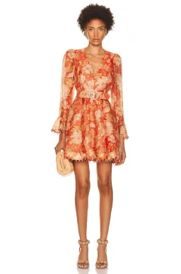 Zimmermann Kaleidoscope Mini Dress Amber Floral Size 1 / Au 10 for rent on The Volte - image 1