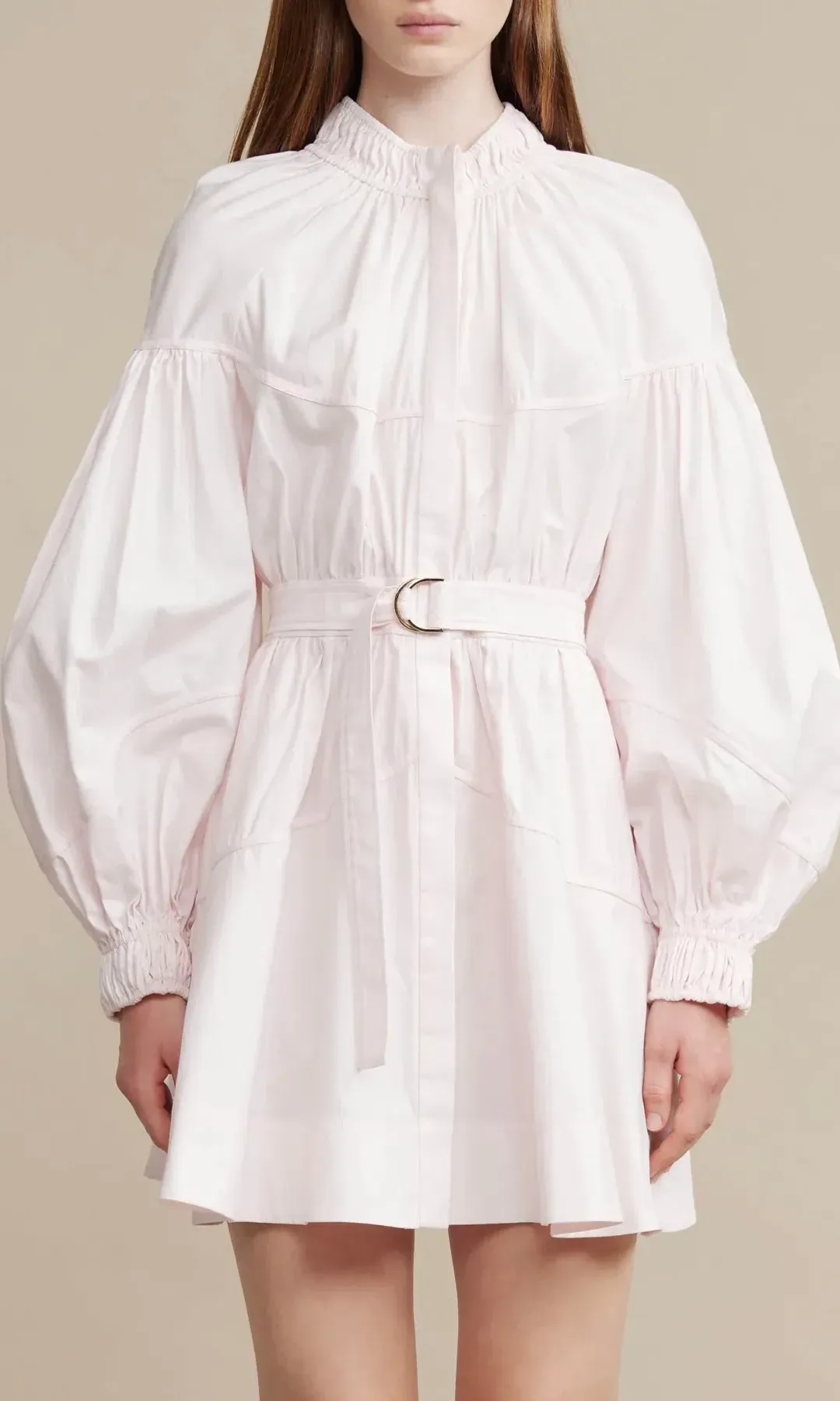 Acler Marquis Dress In Shell Pink Size 8  for rent on The Volte - main image