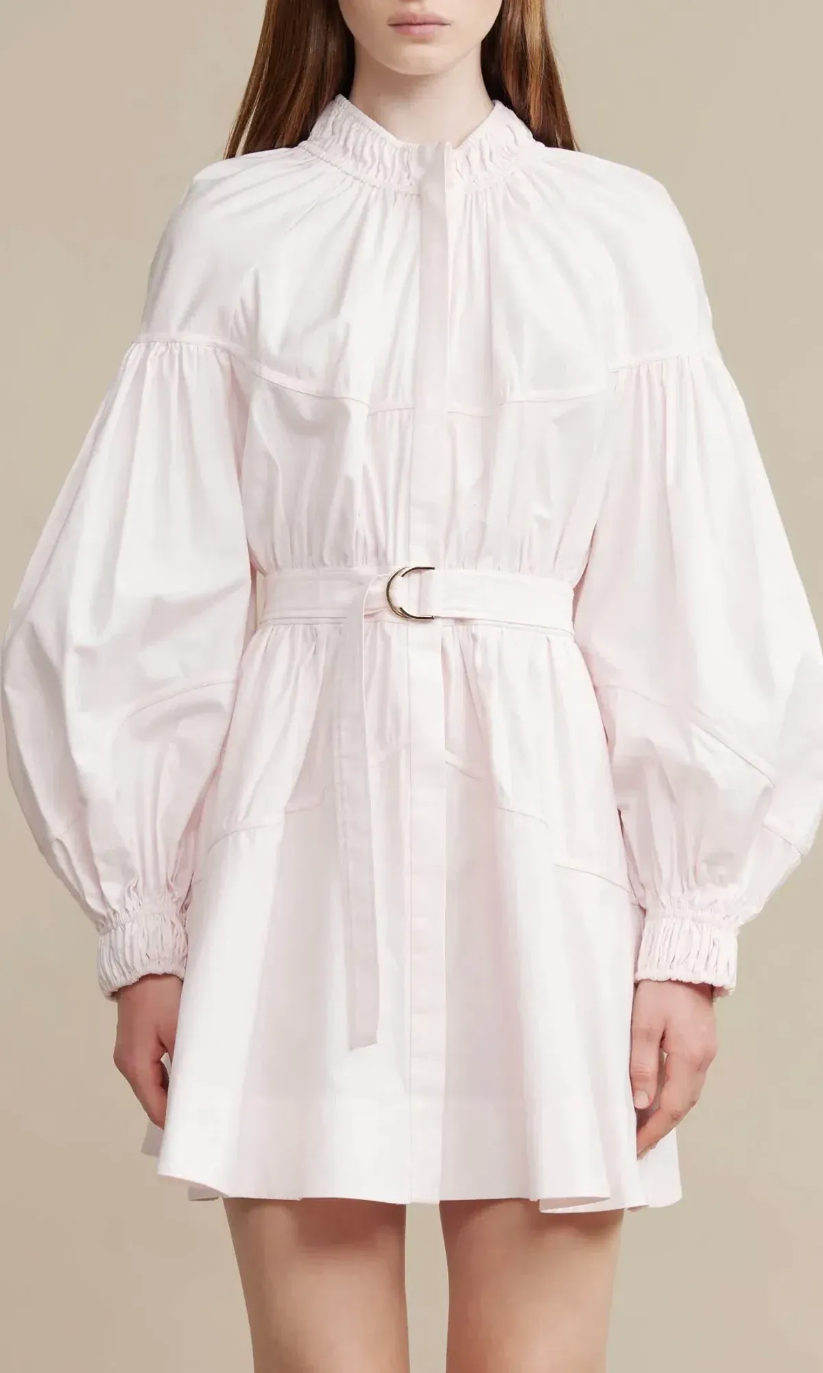 Acler Marquis Dress In Shell Pink Size 8  for rent on The Volte - main image