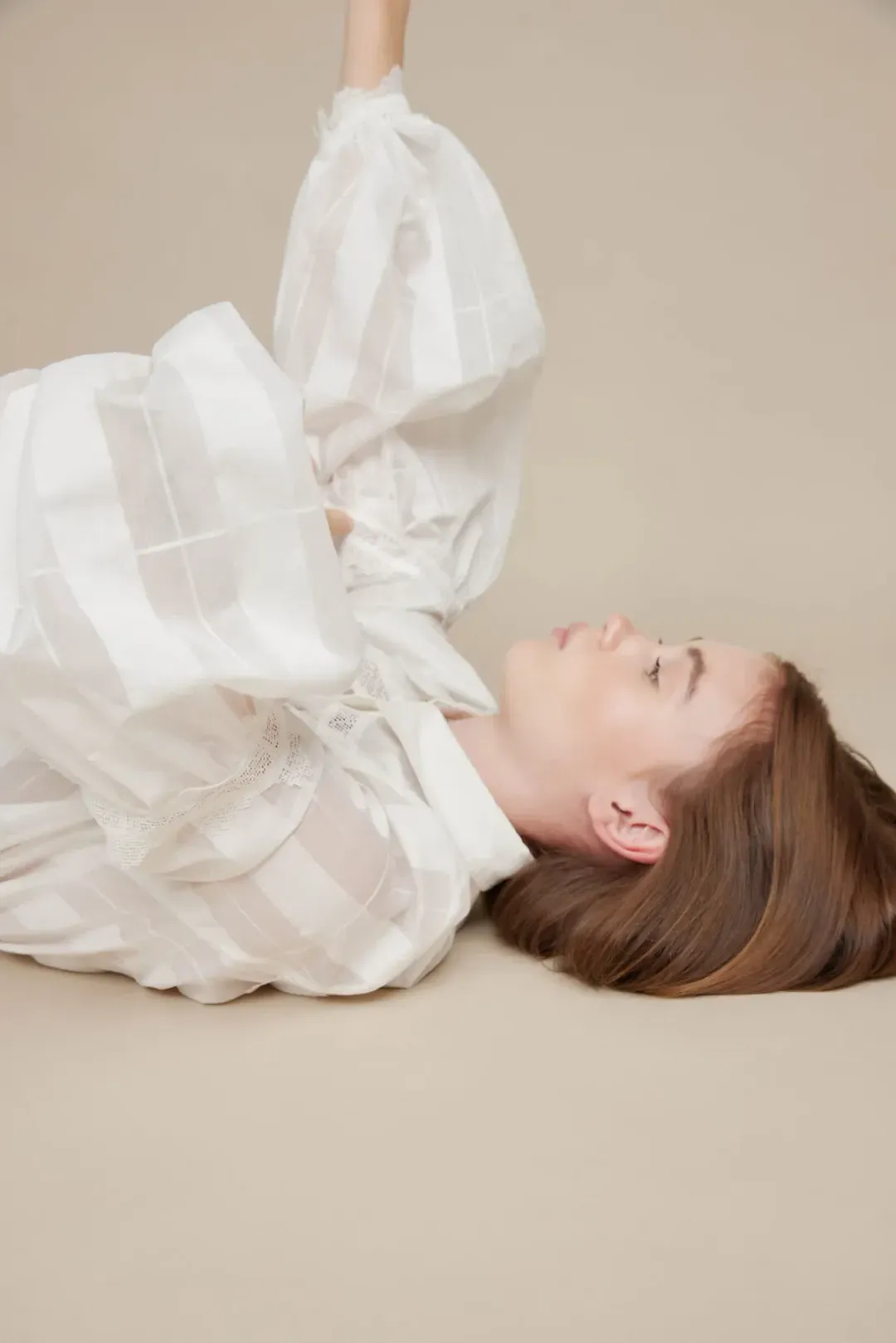 Acler The Rusper Dress in Ivory Check Size 8 for rent on The Volte - main image