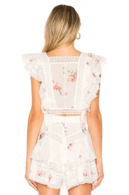 Zimmermann Heathers Pintuck Set Print Size 0 for rent on The Volte - image 5