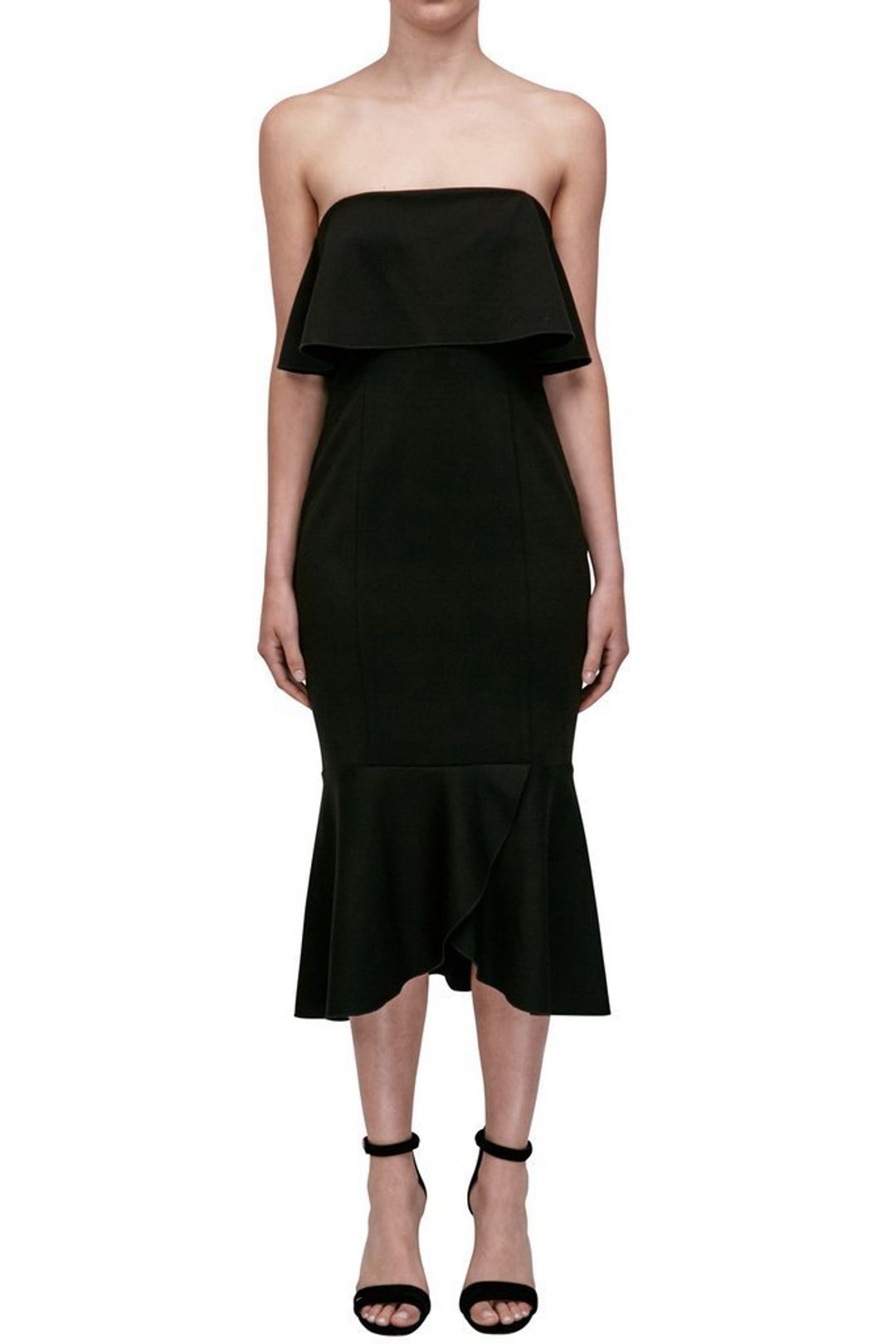 N / NICHOLAS - Ponti Strapless Dress for rent on The Volte - main image