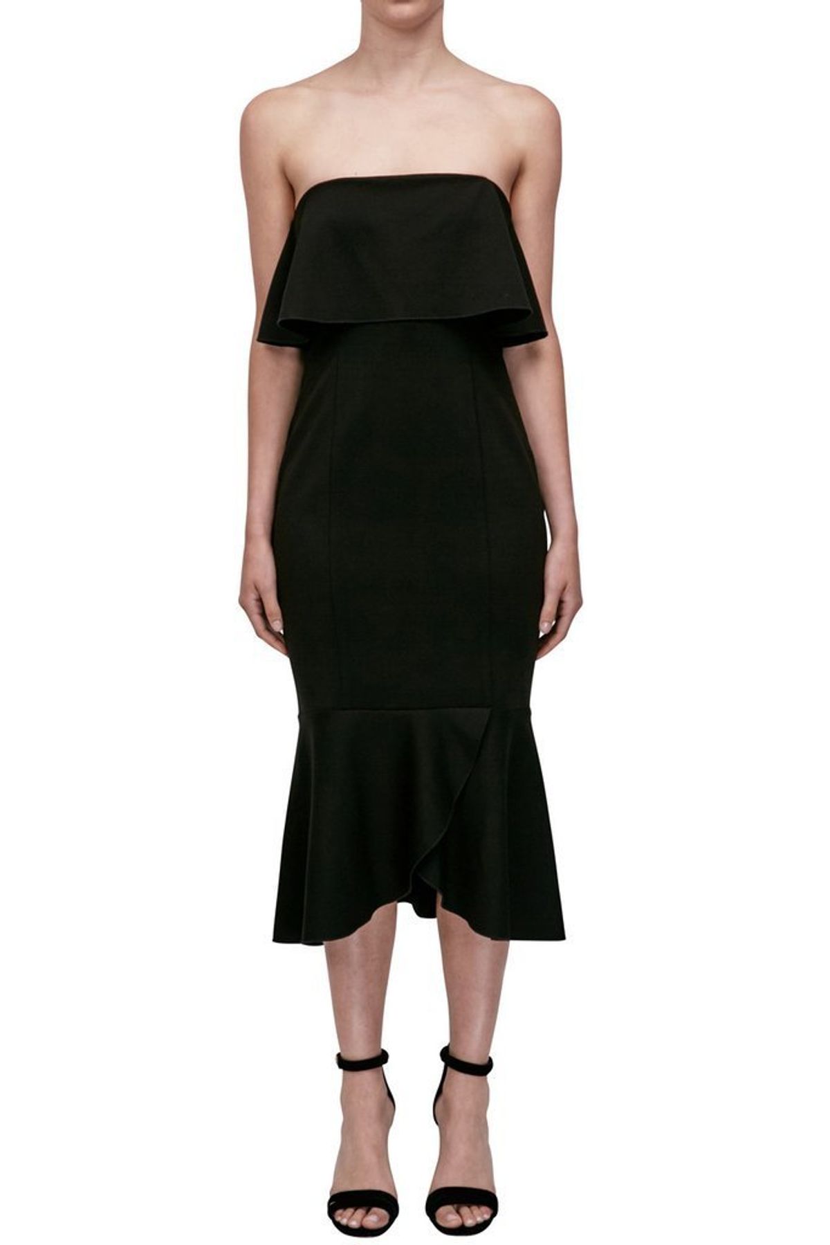 N / NICHOLAS - Ponti Strapless Dress for rent on The Volte - main image