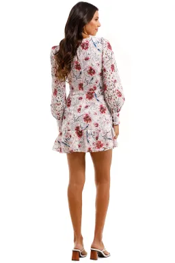 Talulah Bonita LS Mini Dress Casablanca Print Size 10  for rent on The Volte - image 3