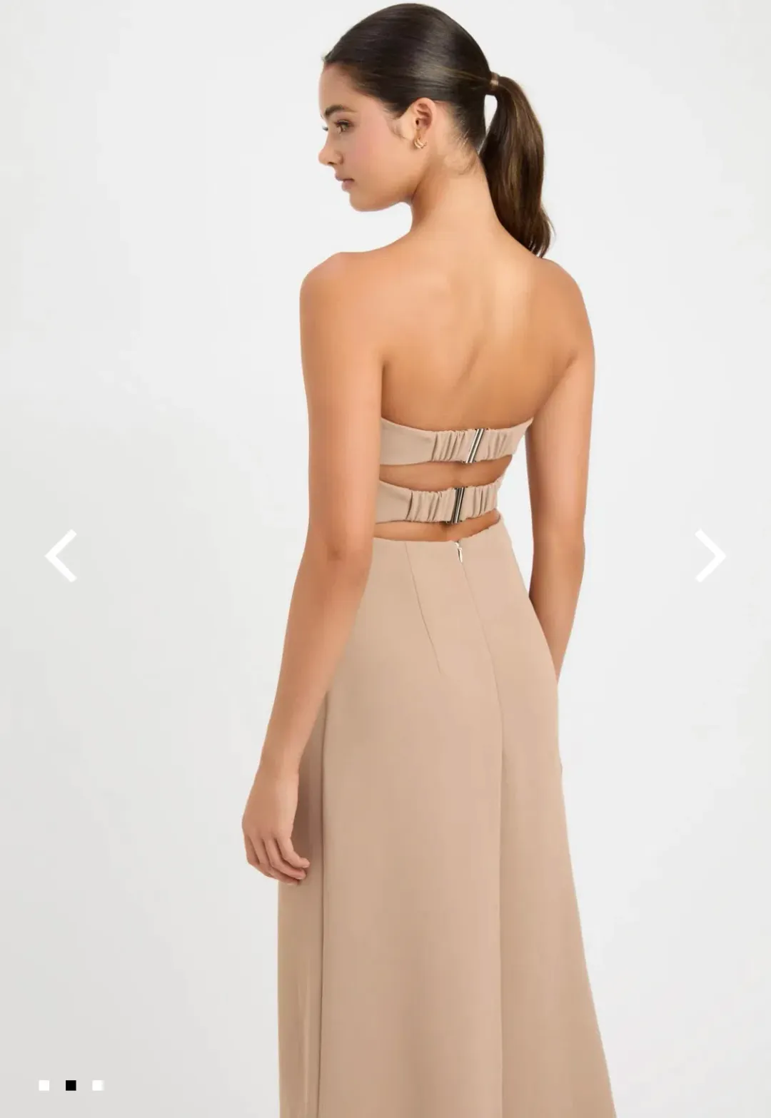 Kookai Alpha Strapless Dess Sirocco Size 6  for rent on The Volte - main image