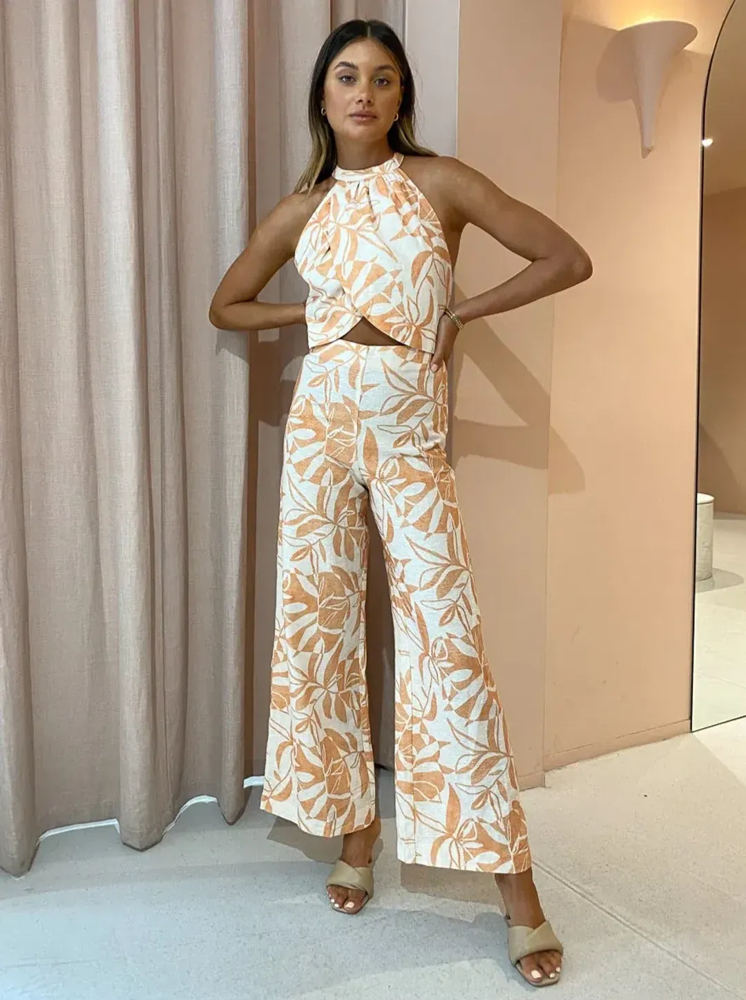 Issy Reflection Jumpsuit Paradise Print Size 6 for rent on The Volte - main image