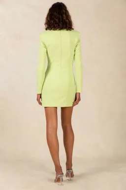 MISHA Paulita Crepe Mini Dress Green Size 6/XS  for rent on The Volte - image 2