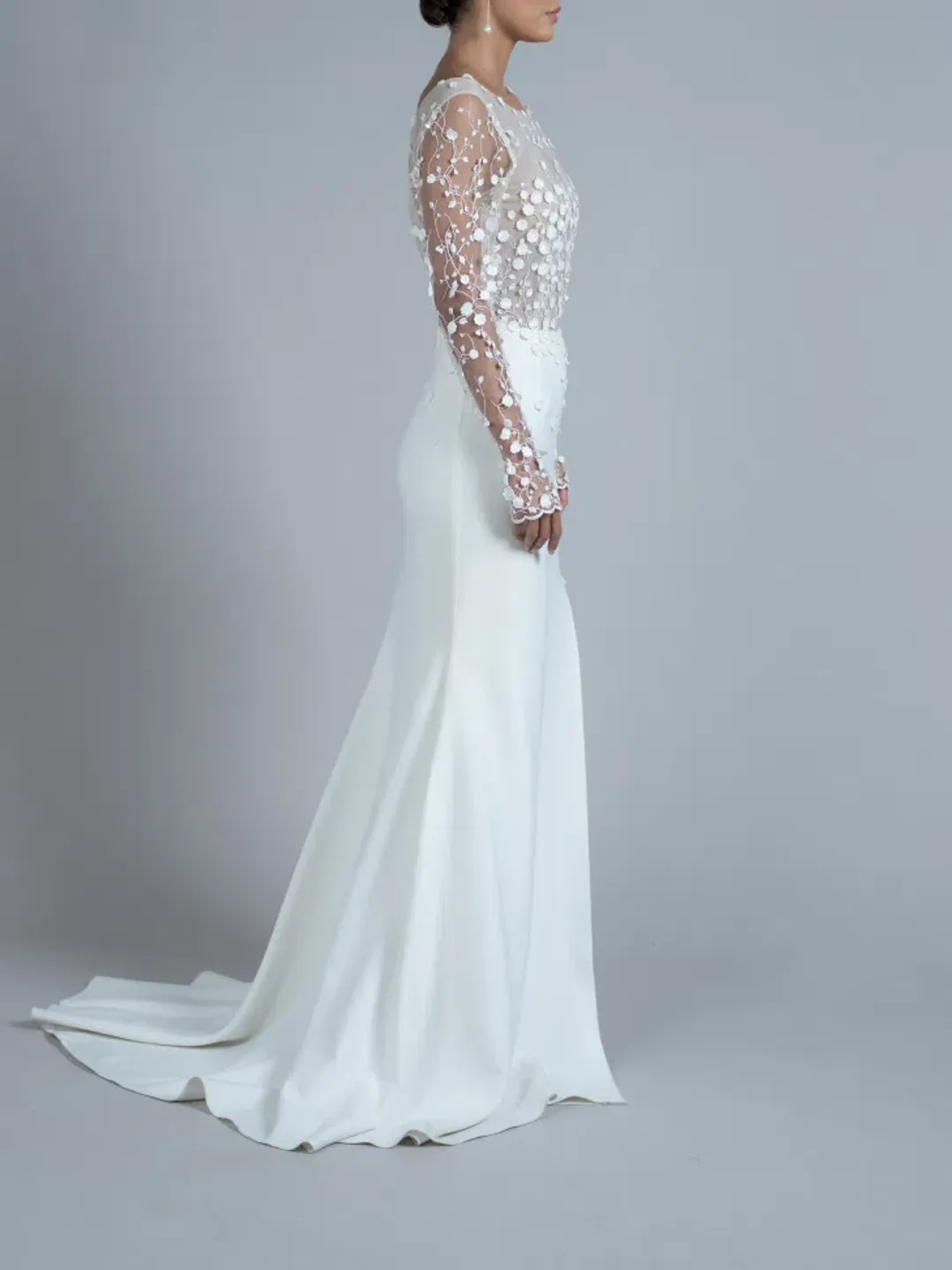 Rime Arodaky Blair Wedding Dress White Size 10 for rent on The Volte - main image