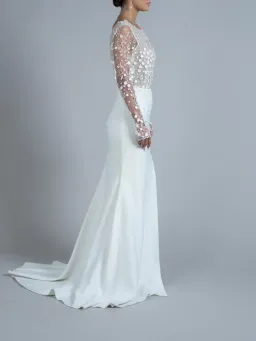 Rime Arodaky Blair Wedding Dress White Size 10 for rent on The Volte - image 2